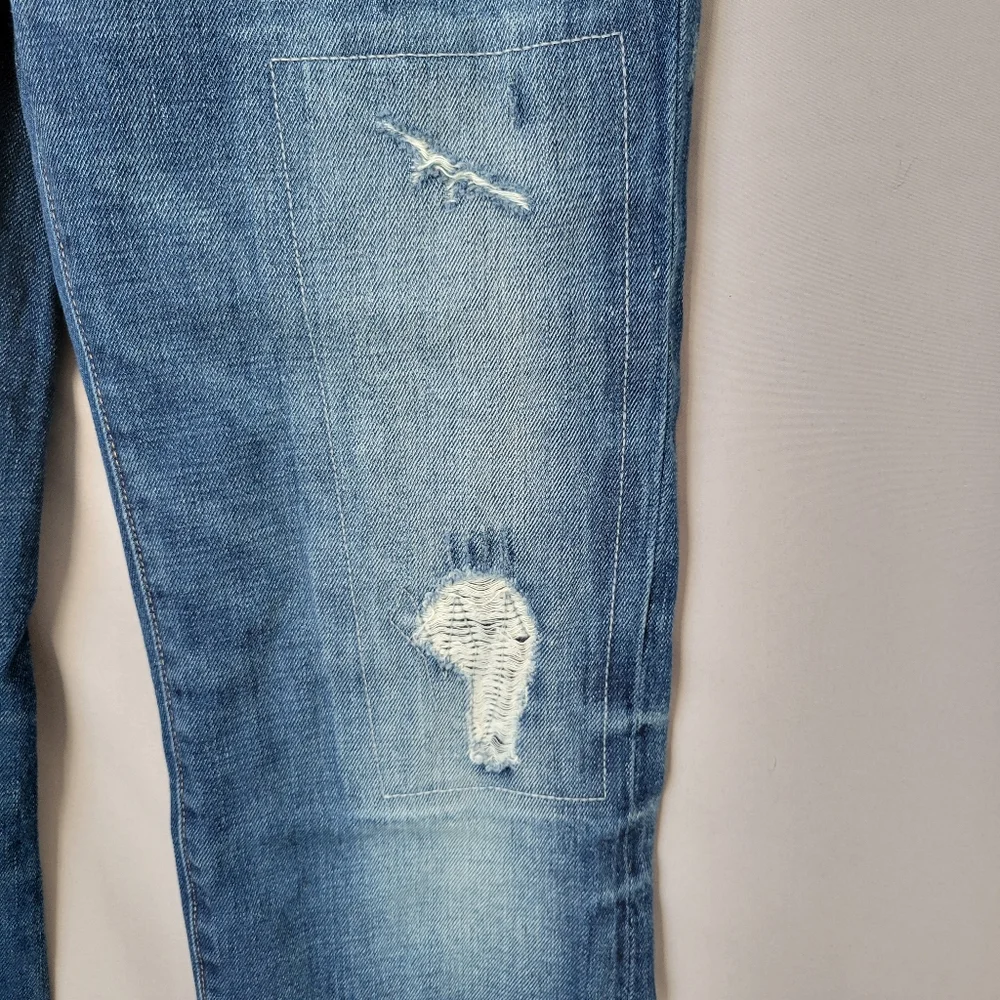 Gap Kids 1969 Straight Distressed Denim Jeans Blue‎ 14 R